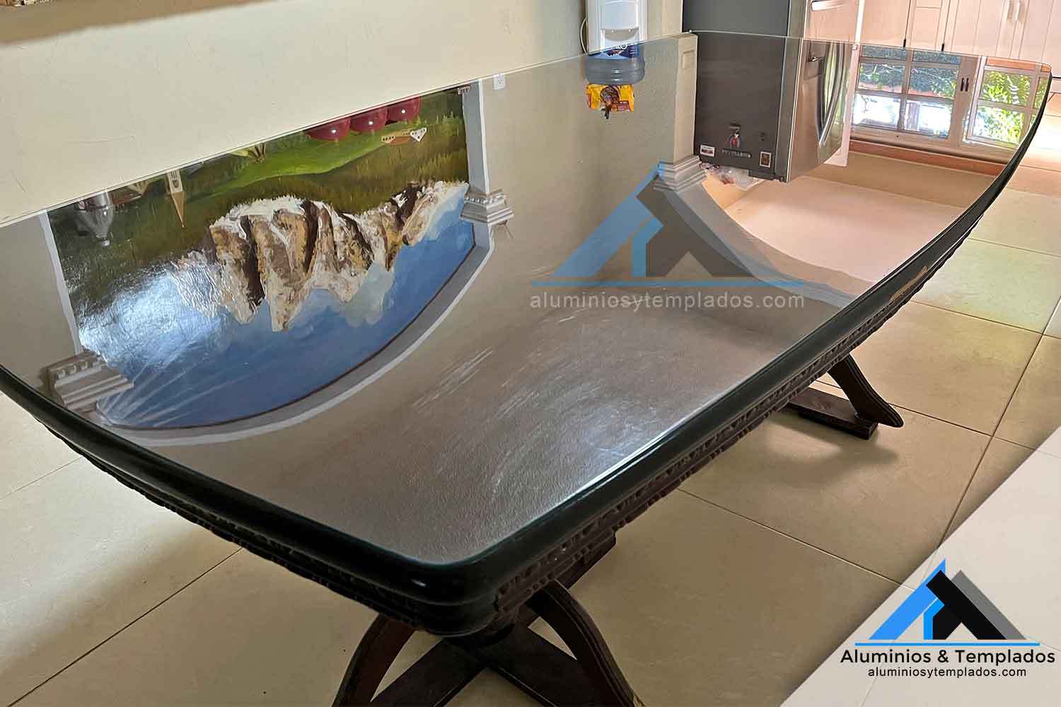 Tendencia Escalera Elaborar Vidrios para mesas a medida - Aluminios y Templados